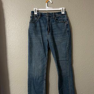 NWT Abercrombie & Fitch The Ankle Straight Ultra High Rise Jeans (Size 27/4R)